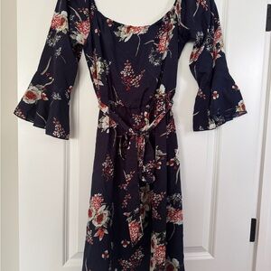 Floral Navy Dress